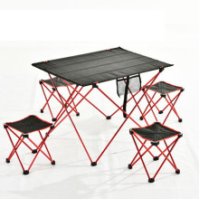 Multifunction outdoor portable aluminum picnic table camping lightweight folding table